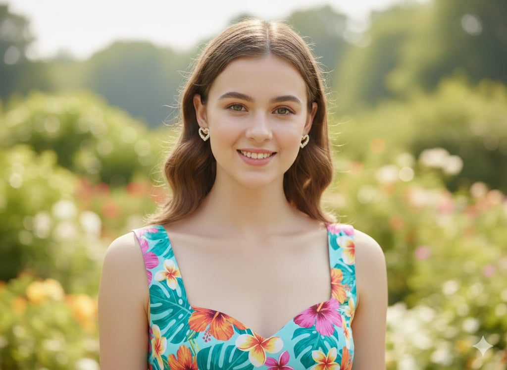 Heart-Shaped Diamond-Studded Earrings for Women