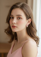 Butterfly Resin & Zirconia Diamond-Studded Earrings for Women