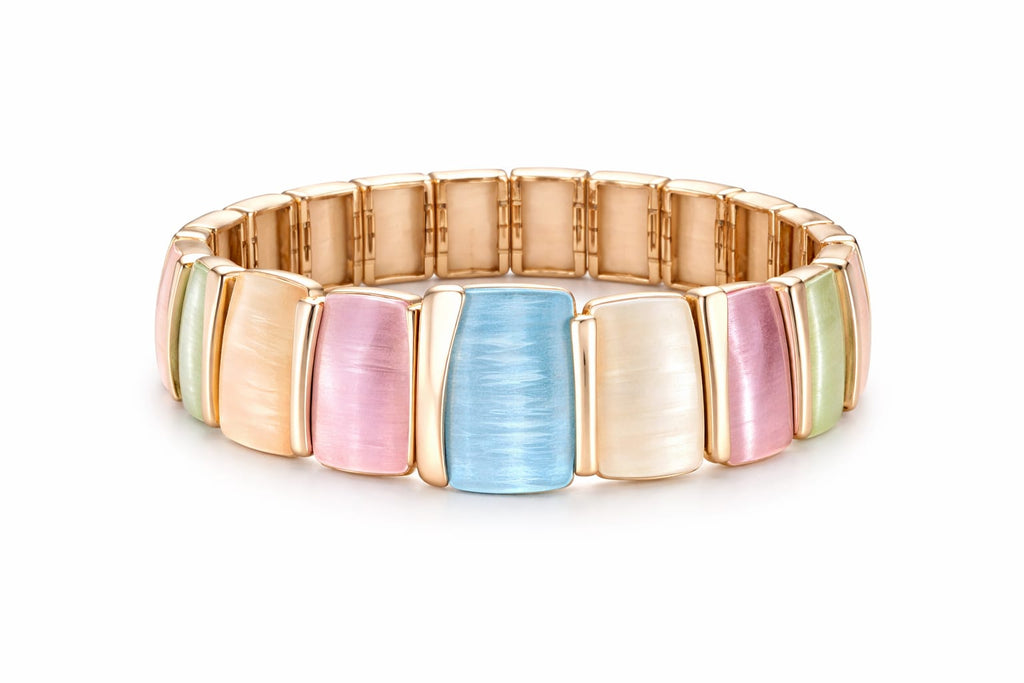 Multicolour Enamel-Plated Bracelet for Women