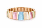 Multicolour Enamel-Plated Bracelet for Women