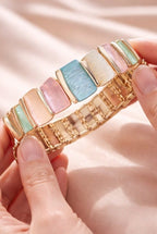Multicolour Enamel-Plated Bracelet for Women