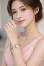 Mother of Pearl Nacre Enamel-Plated Bracelet for Women