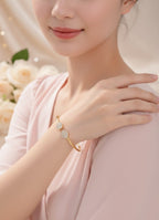 Anti-Tarnish Stainless Steel Zirconia Bracelet for Women