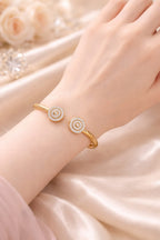 Anti-Tarnish Stainless Steel Zirconia Bracelet for Women