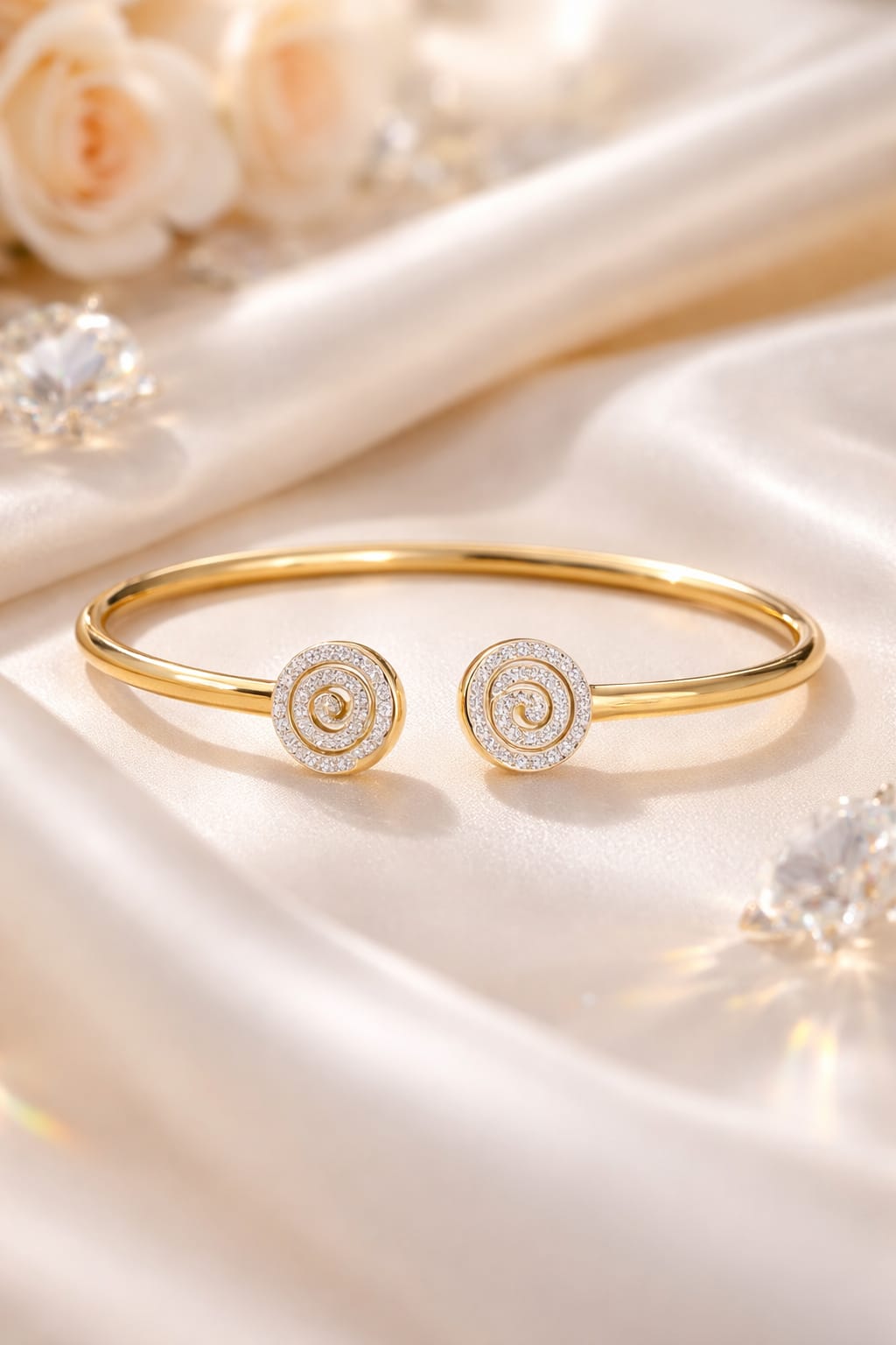 Anti-Tarnish Stainless Steel Zirconia Bracelet for Women